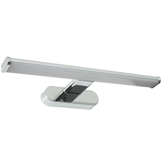 Luce specchio bagno LED 8W applique cromato lampada parete moderna 4000K IP44 600lm