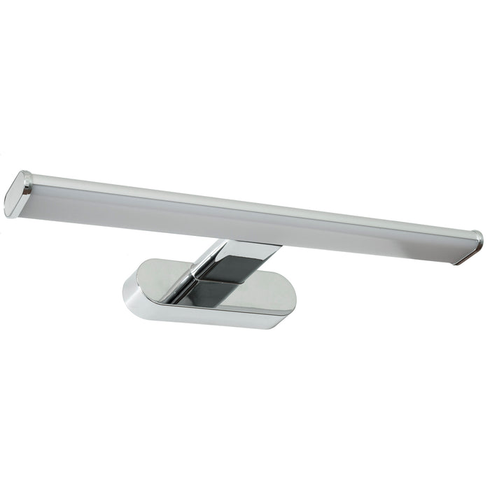 Luce specchio bagno LED 8W applique cromato lampada parete moderna 4000K IP44 600lm