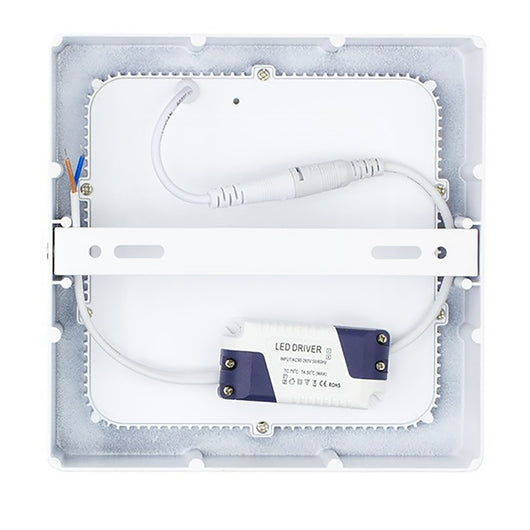 Plafoniera LED soffitto lampada parete muro 25W resa 250W luce interni 230V QUADRATA LUCE NATURALE 4000K