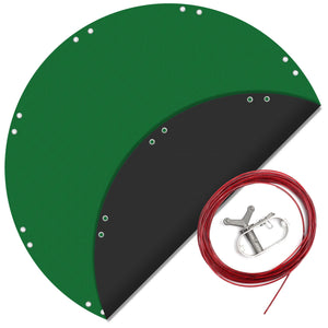 Telo di copertura per piscina rotondo Ø 520 cm 2in1 resistente ai raggi UV inverno estate