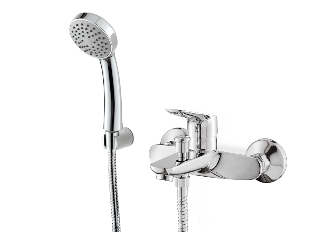 Gruppo vasca esterno completo Cromato Vema IINDO V24081