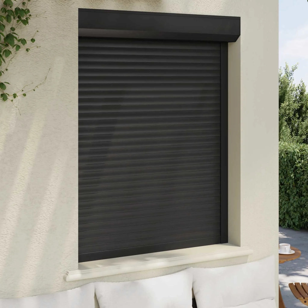 Persiana a rullo Antracite 100 x 130 cm Alluminio e poliuretano 42047067