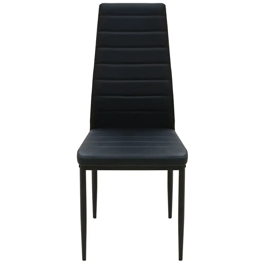 Set Tavolo e Sedie da Pranzo 5 pz Nero 242933
