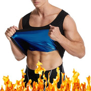Pak per la sauna per uomini - Dimagrimento e sudorazione in sauna - Nero vestito da fitness per sudare