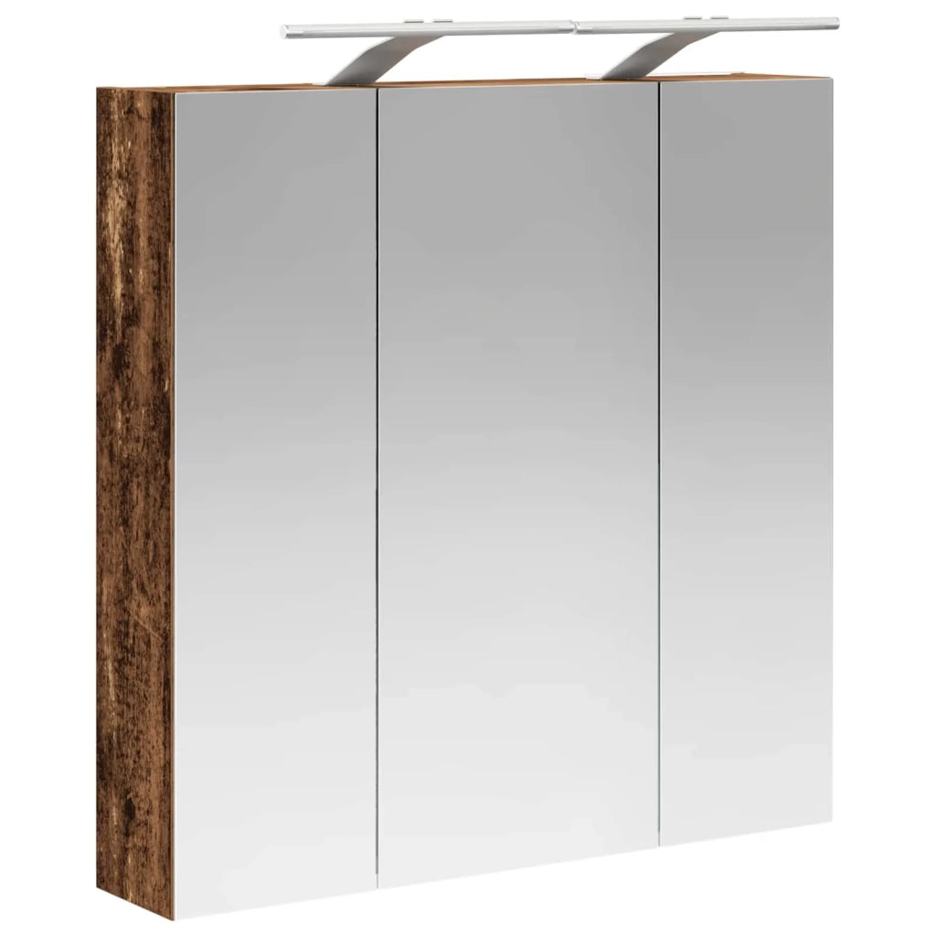 Mobiletto per specchio da bagno Legno vecchio 70 x 14,5 x 70 cm 889101