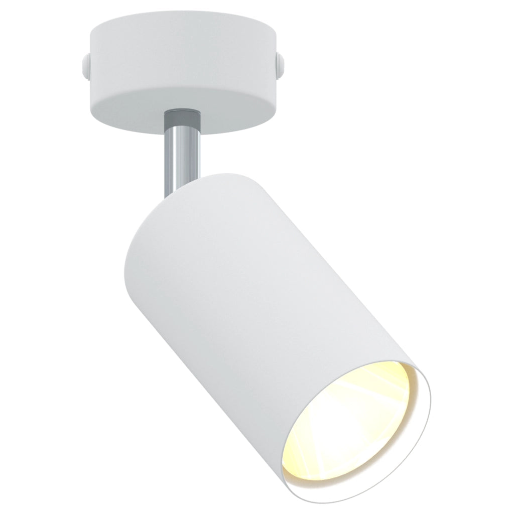 Faretto da soffitto 1 via regolabile bianco GU10