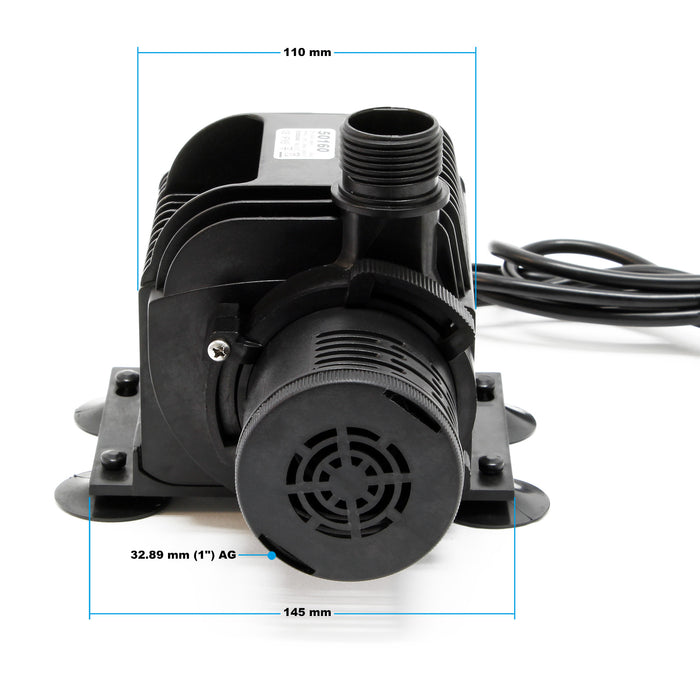 Pompa per stagni e ruscelli fino a 4.000 l/h 65W Skimmer