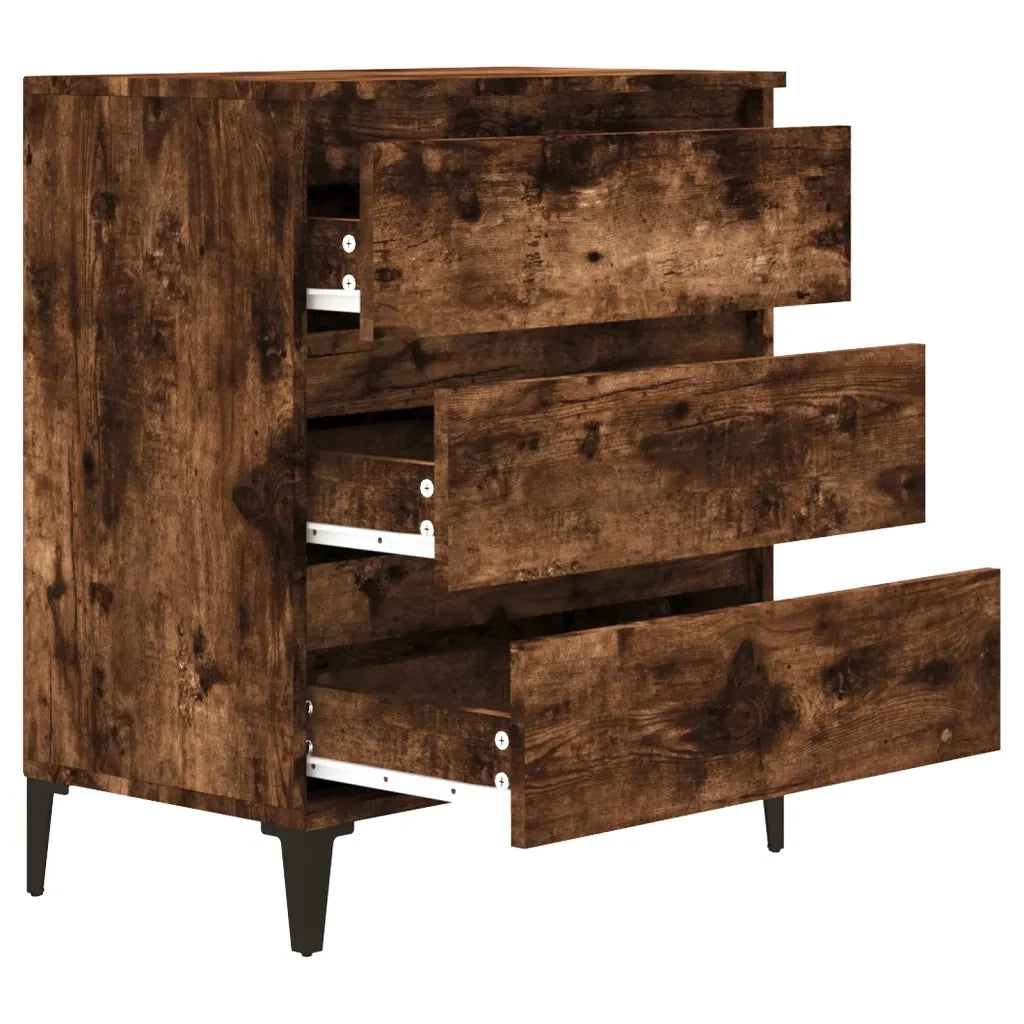 Credenza-Buffet-Armadio da cucina Rovere Fumo 60x35x70 cm in Legno Multistrato 548089