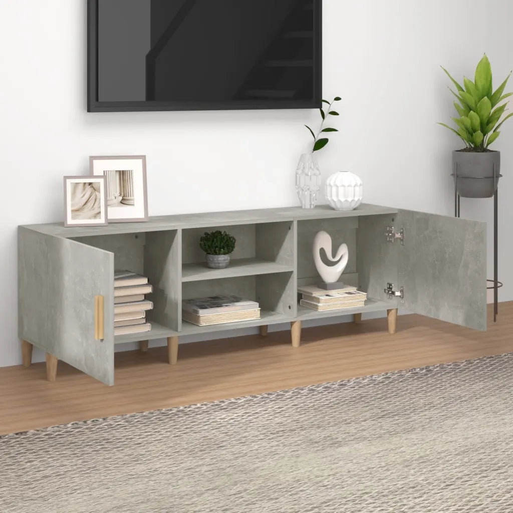Mobile TV | Armadietto TV | Mobile Porta TV Grigio Cemento 150x30x50cm in Legno Multistrato
