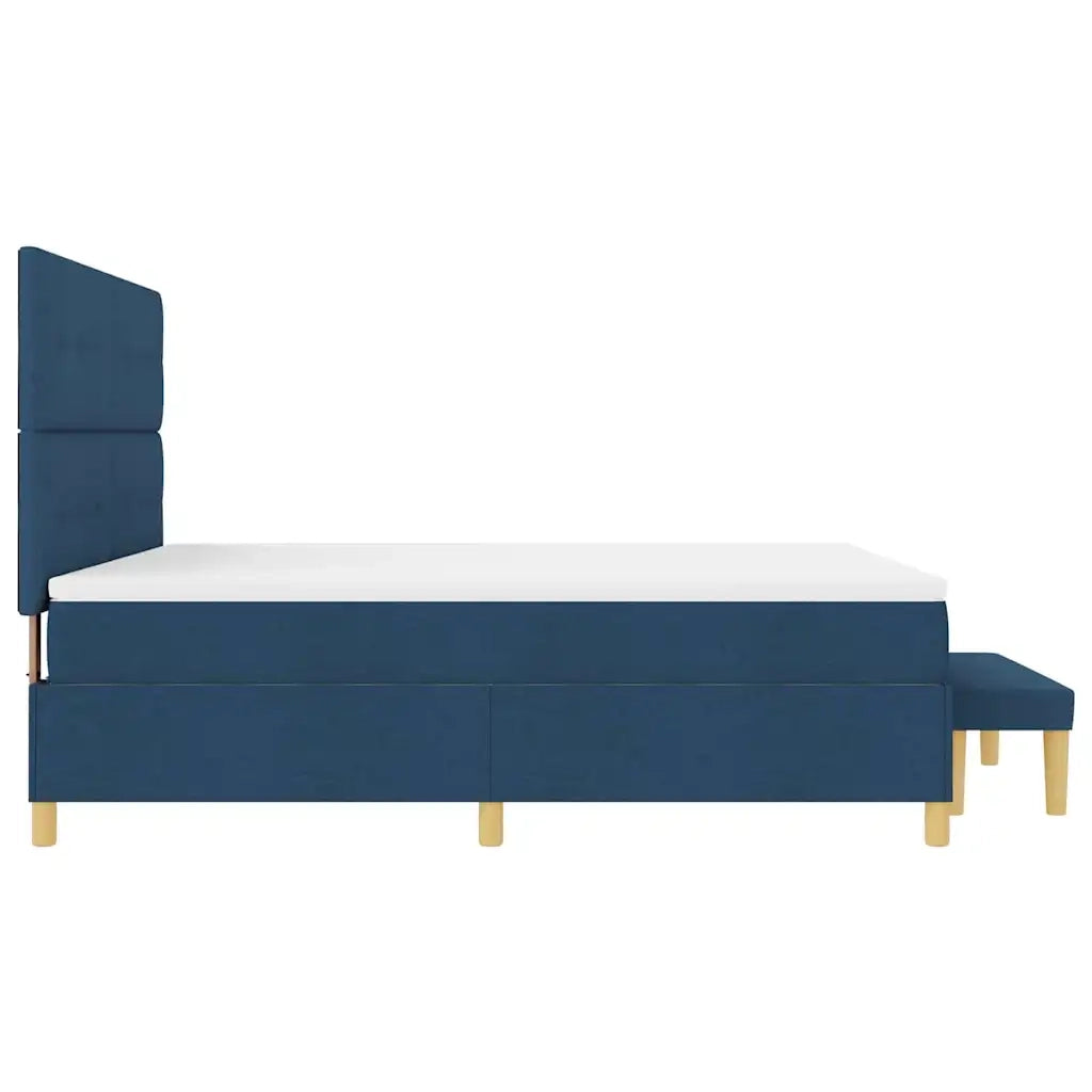 Letto a molle con materasso Blu 180 x 200 cm Tessuto 3344323