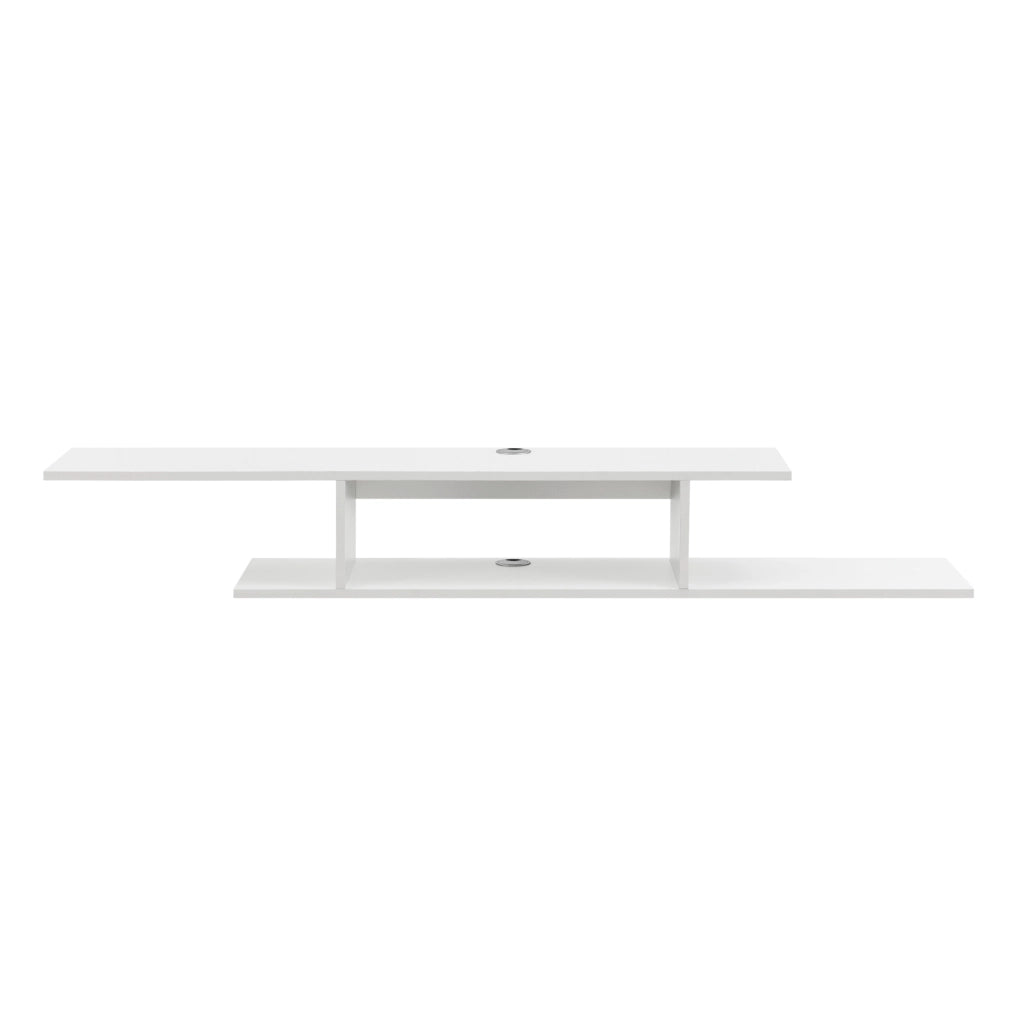 Mensola TV Støvring Sospesa a Muro 21 x 150 x 25 cm Bianco [en.casa]