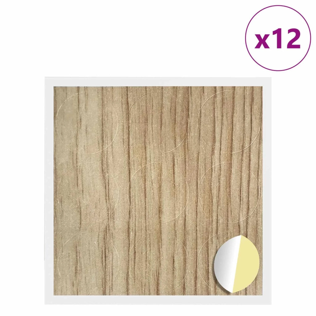 Copertura Vite Adesiva 12 pcs Rovere artigianale Ø 20 x 0,5 mm 864632
