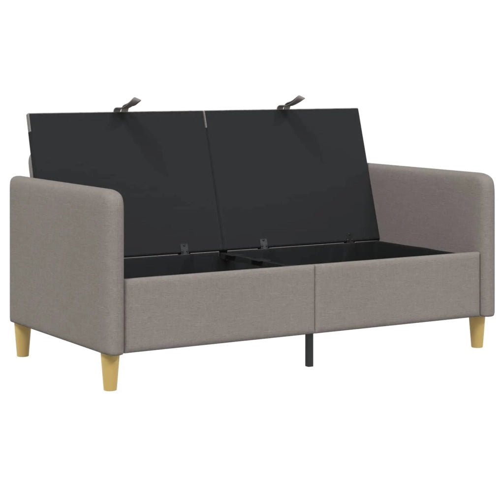 Divano con Storage Tortora 152 x 78 x 87 cm Poliestere 42036925