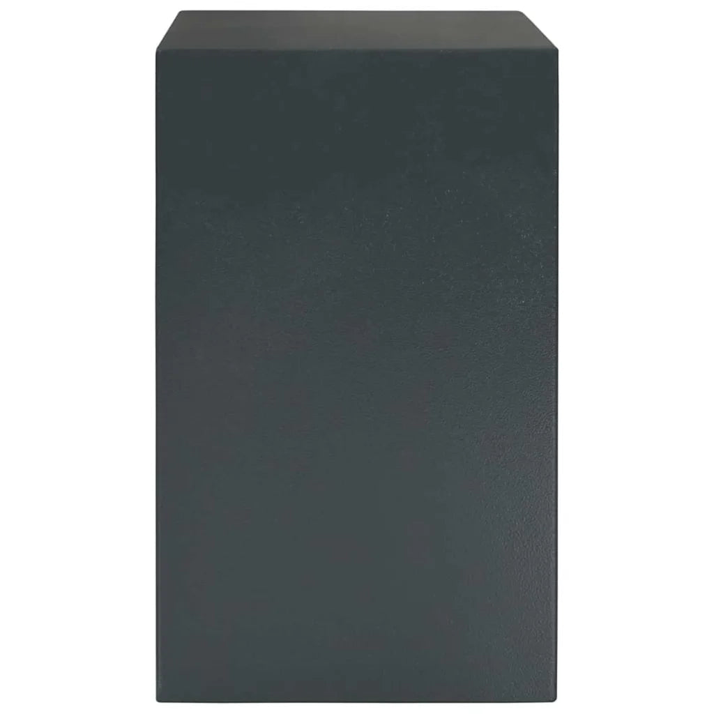 Cassaforte con blocco Grigio scuro 35 x 31 x 50 cm Acciaio CFW2833896