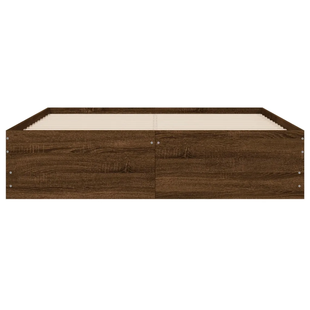 Giroletto Cassetti Rovere Marrone 120x190 cm Legno Multistrato