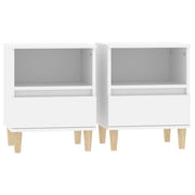 Set di 2 Comodini | Armadio da Notte | Mobiletto da notte in Bianco 40x35x50 cm