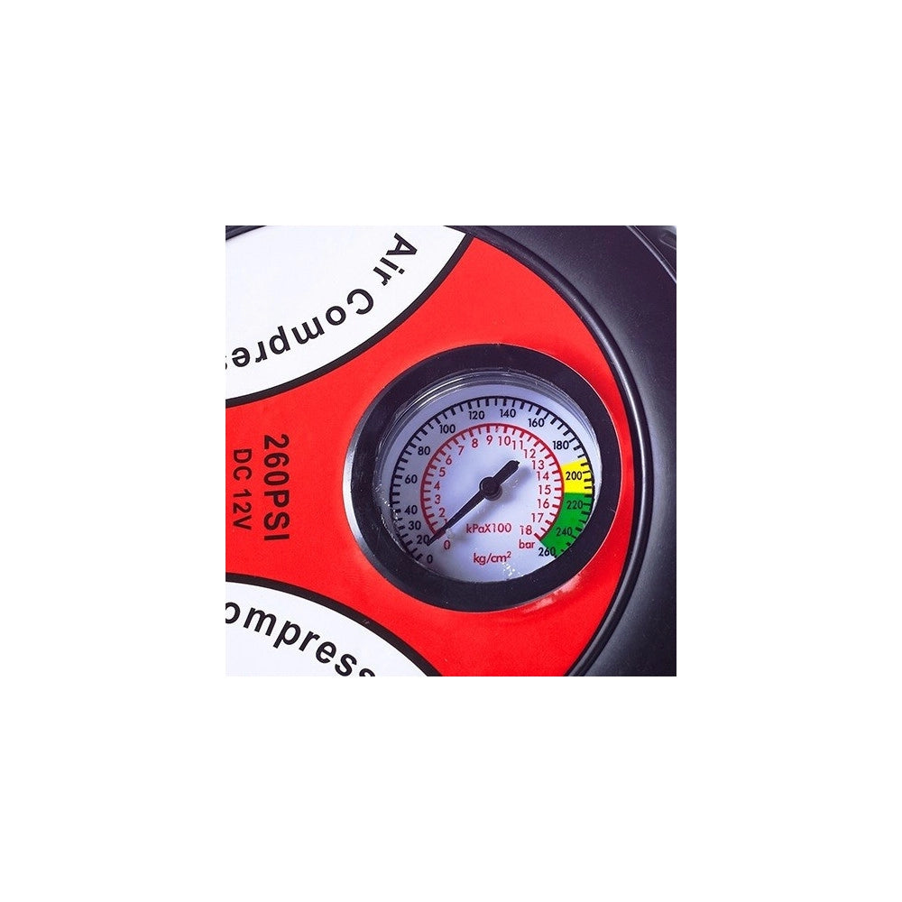 Trade Shop - Compressore D'aria A Forma Di Ruota Gonfia Velocemente Pneumatici Bici Auto Moto -