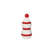 Lido - Bottiglia in ceramica a fasce Rosse Zafferano
