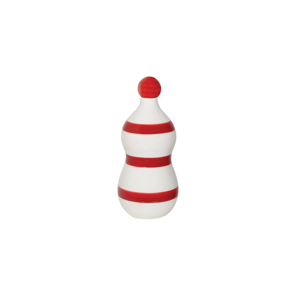 Lido - Bottiglia in ceramica a fasce Rosse Zafferano