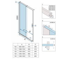 Porta Doccia Rea Montana 110 Gold Brush