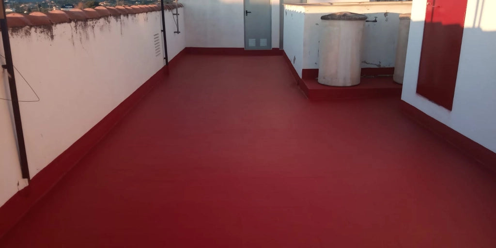 Guaina liquida impermeabilizante terrazzi 4 L ROSSO - Vernice per terrazzi resistente alle infiltrazioni d'acqua