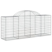 Cesto Gabbione ad Arco 200x50x80/100 cm Ferro Zincato