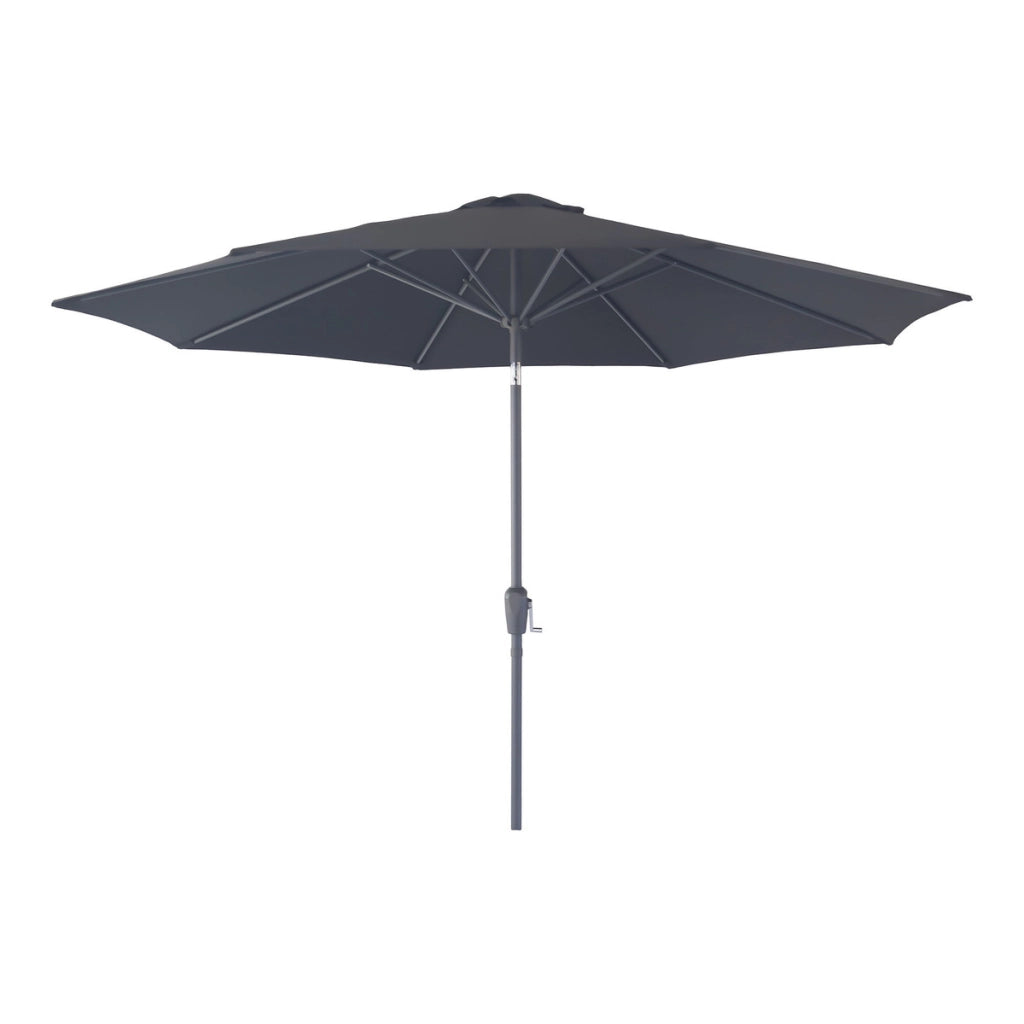 Ombrellone da Giardino Houston, Nero, Poliestere, 300x300x243 cm