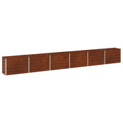 Letto rialzato da giardino Ruggine 480 x 40 x 55 cm cartone 8006292