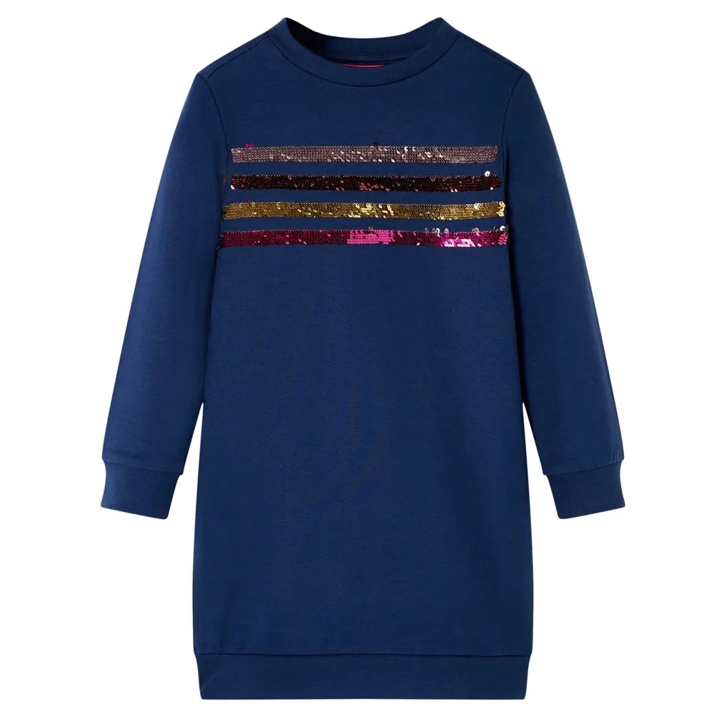 Abito in Felpa da Bambina Blu Marino 116cod mxl 84697