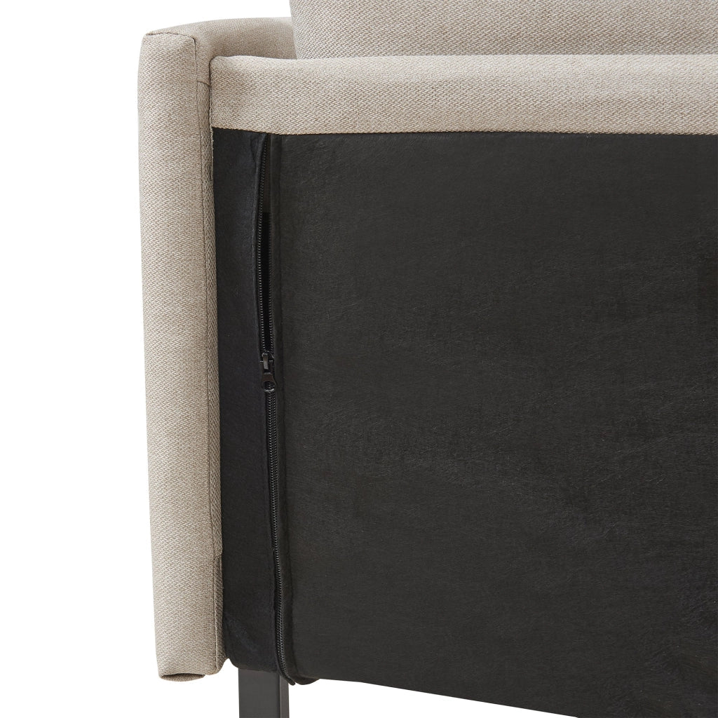 Divano/poltrona a 2 posti 69 x 158 x 63 cm beige 03_0009131
