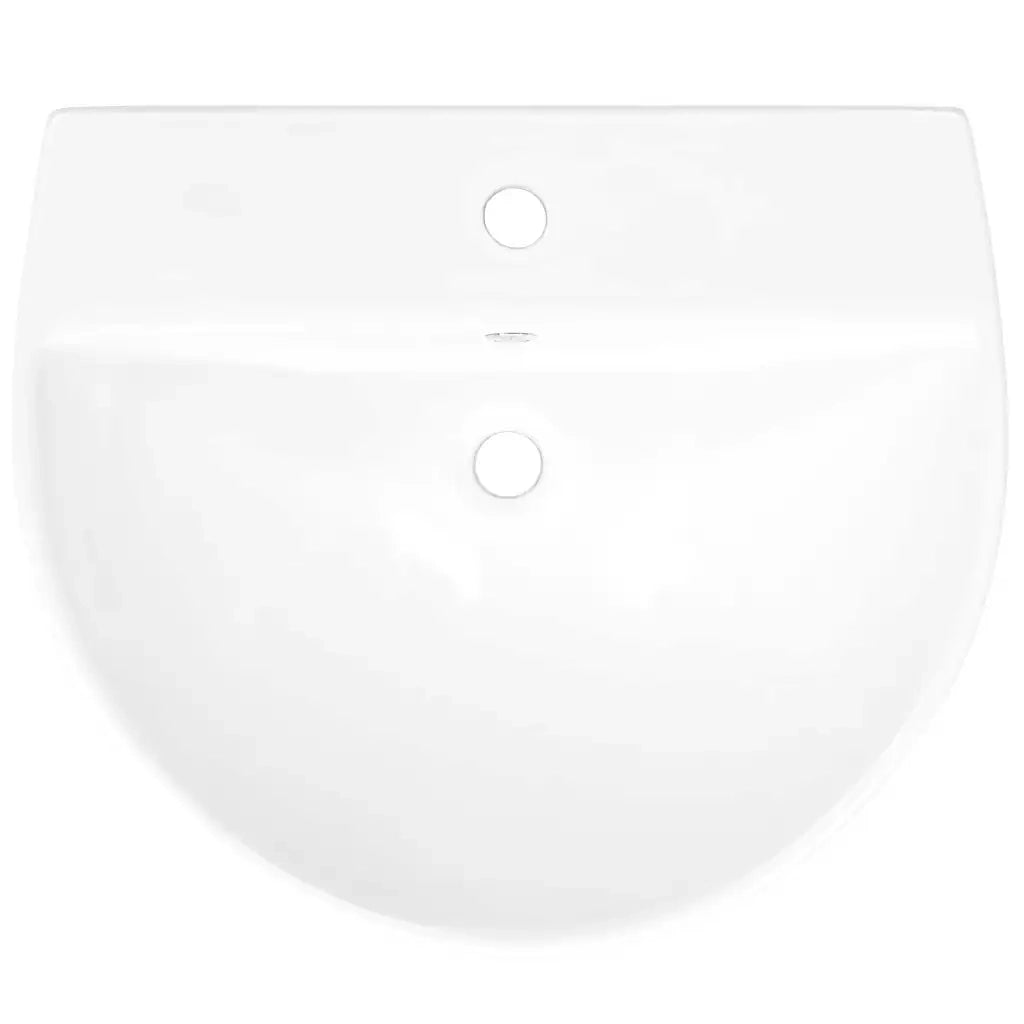 Lavabo Bianco 56 x 48 x 42 cm Ceramica Smaltata