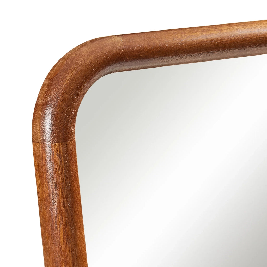 Specchio decorativo moderno da parete 120 x 40 cm marrone 03_0010187