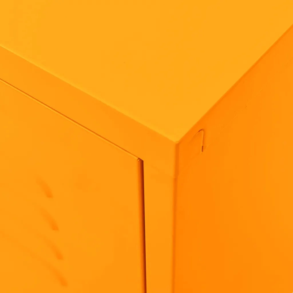 Mobile TV-Credenza TV-Console TV Giallo Senape 105x35x50 cm in Acciaio 244361