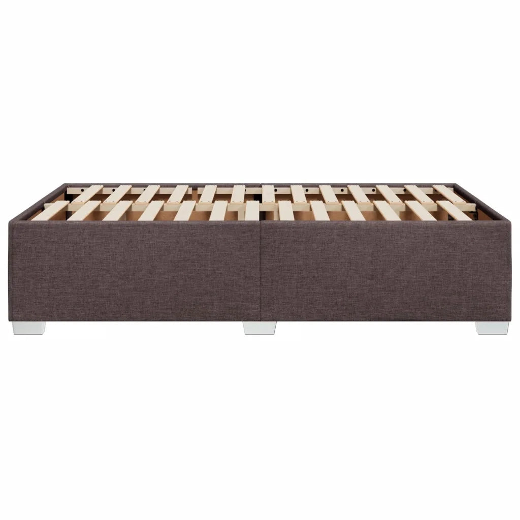 Giroletto senza Materasso Marrone Scuro 120x200 cm Tessuto