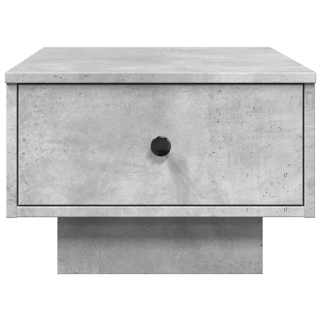 Tavolino da Salotto Grigio Cemento 60x45x31cm Legno Multistrato