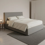 Anyta, Letto Piazza e Mezza Sfoderabile Made in Italy, Grigio