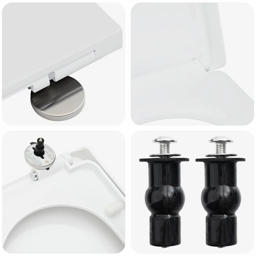 Sedile del WC Bianco 48 x 36,5 x 4,5 cm Polipropilene 42015815