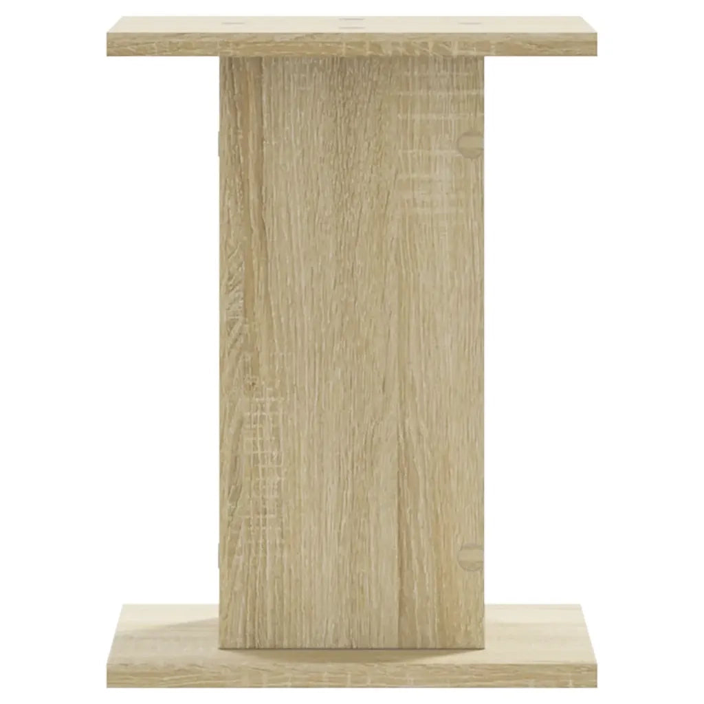 Supporti Altoparlanti 2 pz Rovere 30x30x40 cm in Multistrato 852647