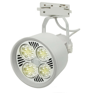Faretto track binario orientabile lampada LED attacco E27 luce spot negozio ufficio 230V SENZA LAMPADA COLORE BIANCO