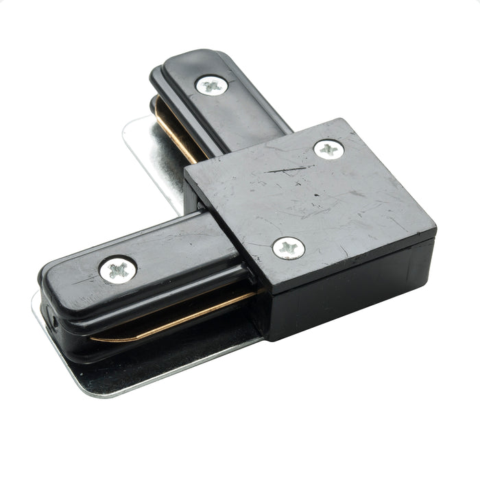 Connettore angolare bianco binario monofase giunto connessione ad L angolo 90 COLORE NERO