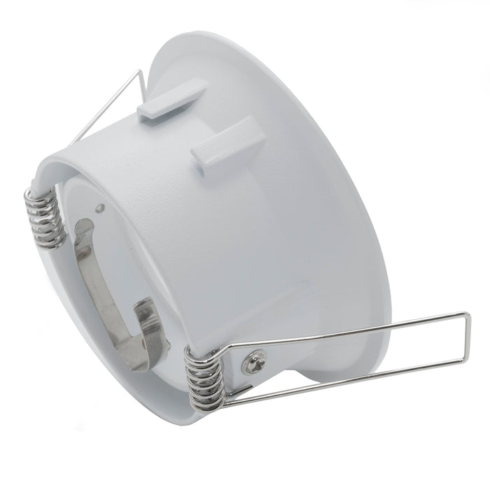 Portafaretto bianco foro incasso 85mm soffitto porta faretto orientabile GU10 GU5.3