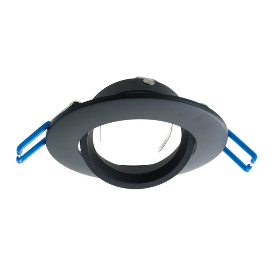 Porta faretto nero supporto luci incasso 75mm luce LED soffitto orientabile GU10 COLORE NERO