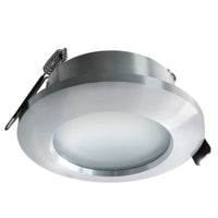 Porta faretto tondo orientabile incasso vetro opaco 68mm supporto lampade GU10