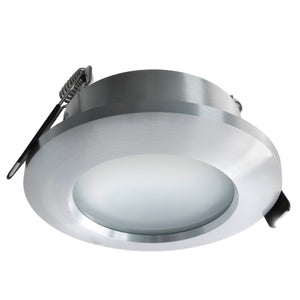 Porta faretto tondo orientabile incasso vetro opaco 68mm supporto lampade GU10