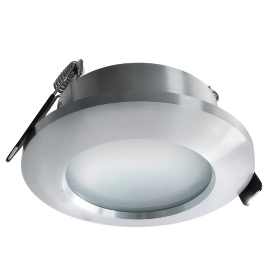 Porta faretto tondo orientabile incasso vetro opaco 68mm supporto lampade GU10