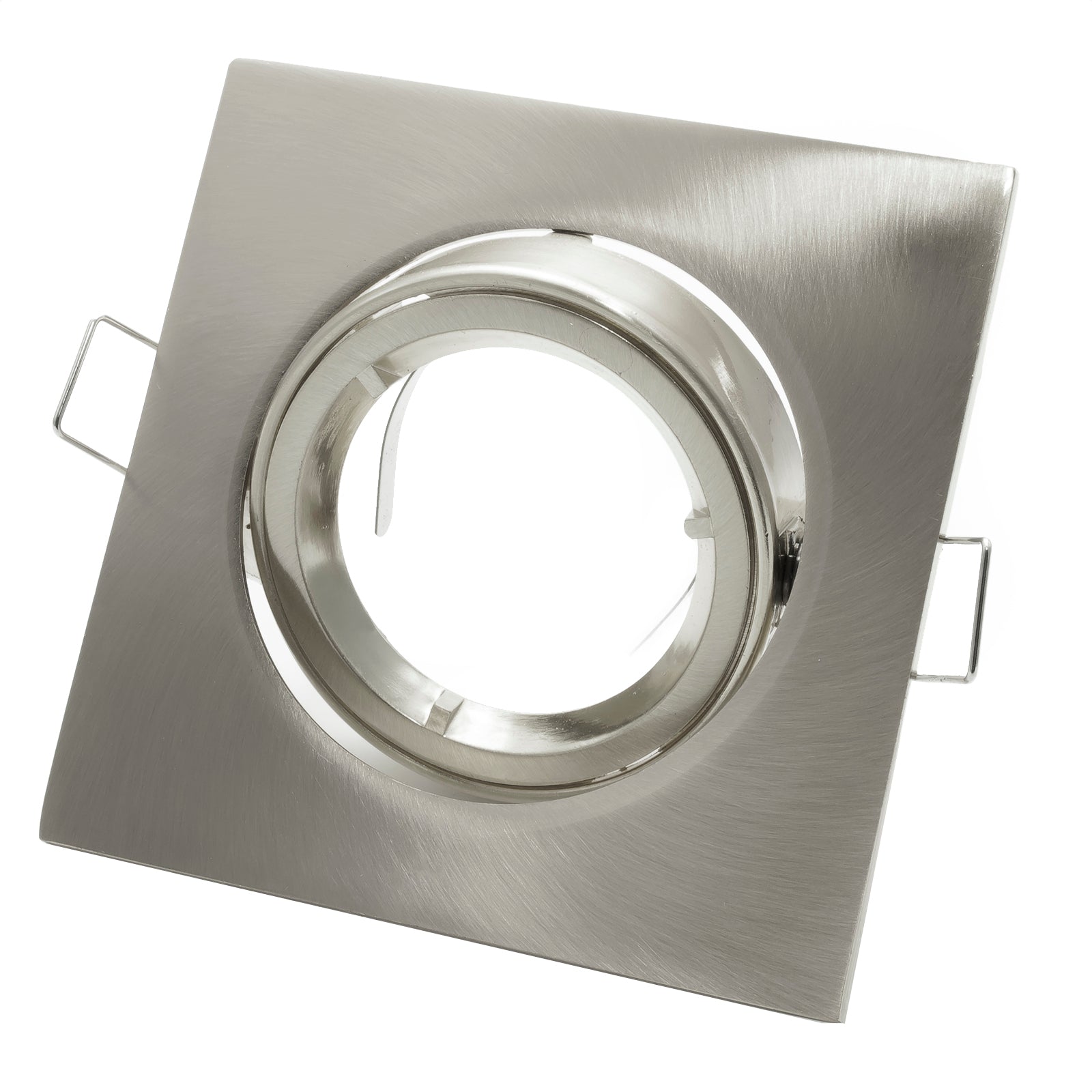 Faretto quadrato orientabile incasso 80mm luce LED orientabile lampada 8W GU10 LUCE 6000K