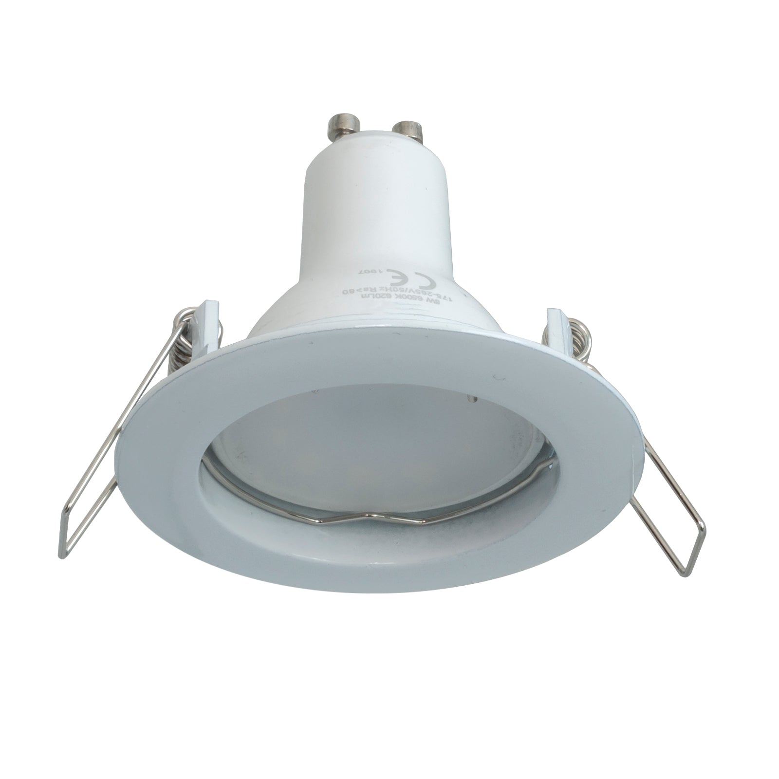 Faretto lampada LED 8W luce diffusa 150 gradi incasso tondo GU10 foro 6cm 220V COLORE BIANCO LUCE 3000K