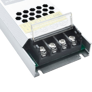 Trasformatore da 230V a 12V alimentatore 150W dvr strip luci LED 2 uscite 12.5A telecamere