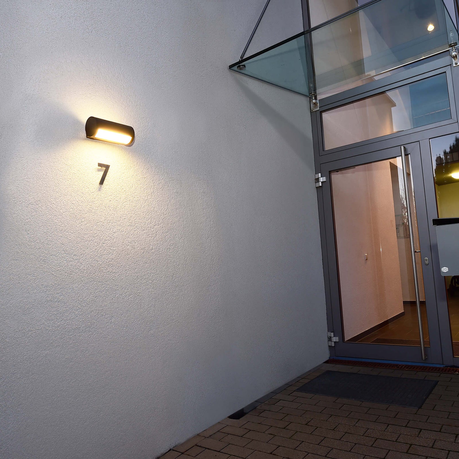 SEGIN Applique parete lampada LED 13W luce regolabile IP65 muro ingresso balcone terrazzo ingresso civico 3000K 230V