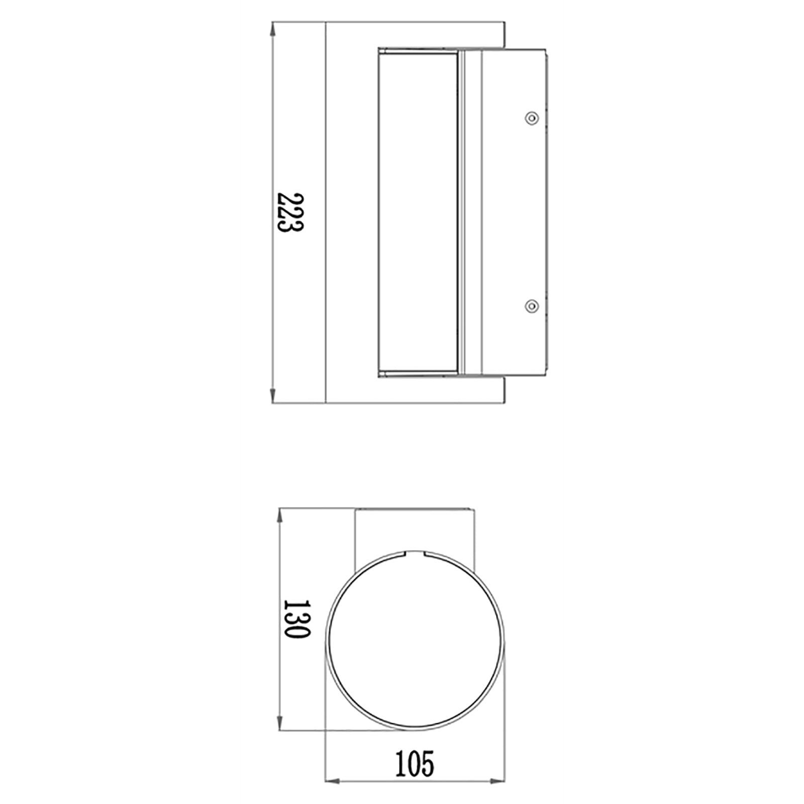 SEGIN Applique parete lampada LED 13W luce regolabile IP65 muro ingresso balcone terrazzo ingresso civico 3000K 230V